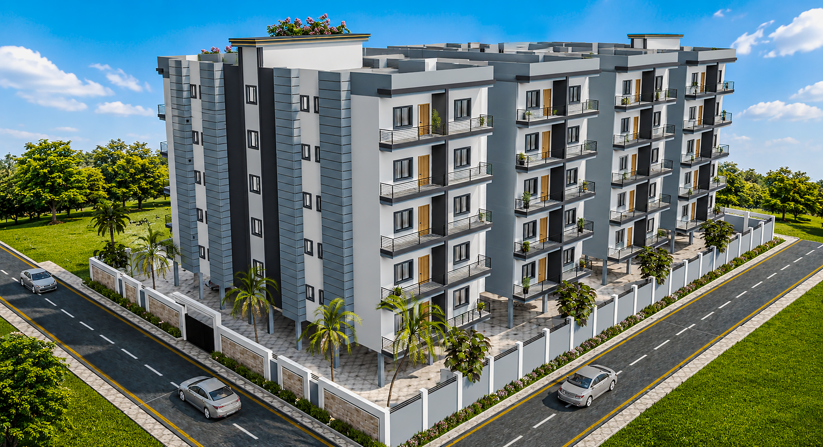 Shree Sai Enclave bird eye side view